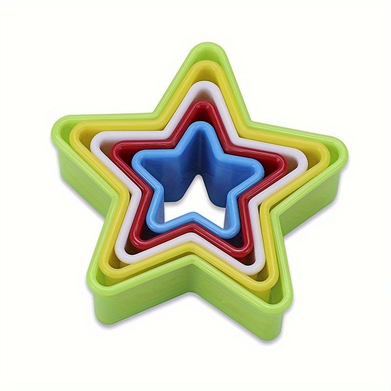 Kitchen Baking Molds - 1/2/3PCS Star Shaped Cookie Cutters, Plastic