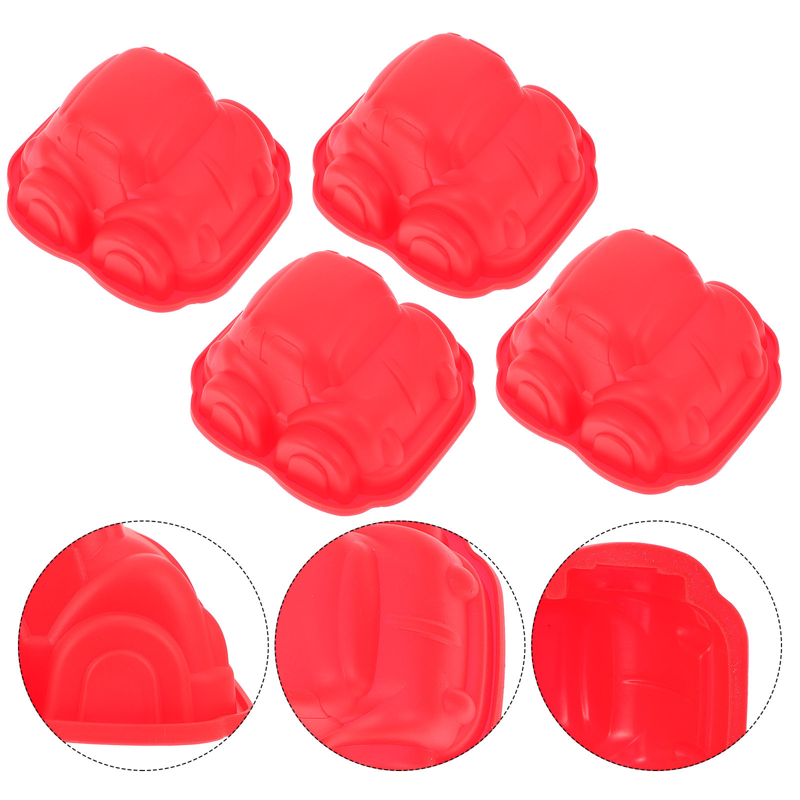 Baking Kitchen At Home - 4Pcs Creative Car Design Baking Mold