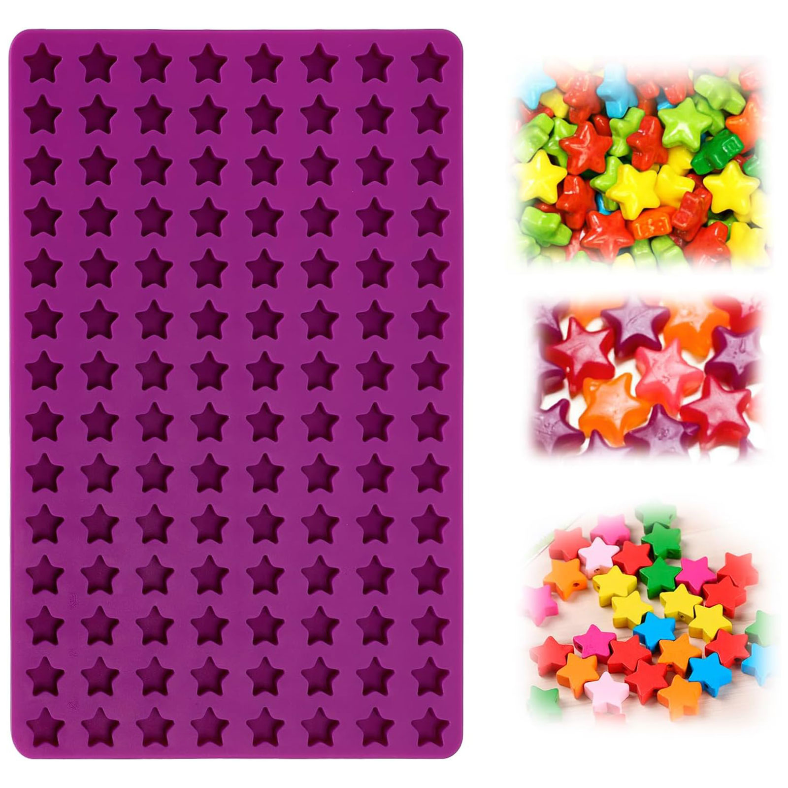 Kitchen Baking Molds - 112 Cavity Mini Star Silicone Molds