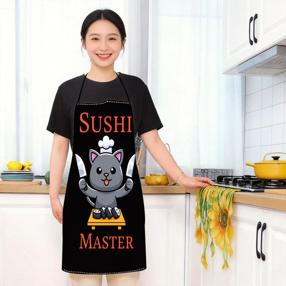 Baking Kitchen At Home - 1pc Sushi Master Apron With Cute