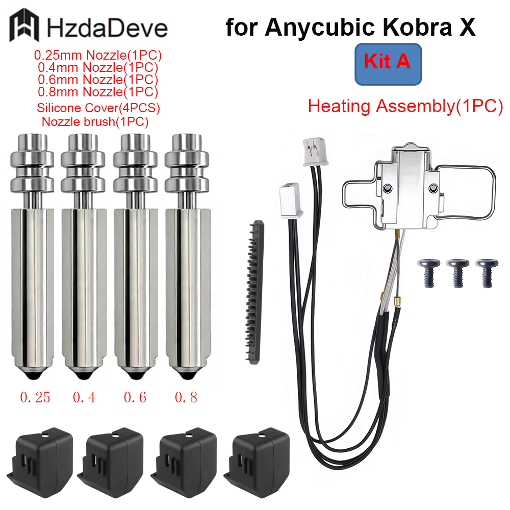 for Anycubic Kobra X Hotend He - Pastry Brush Silicone recensie en prijs