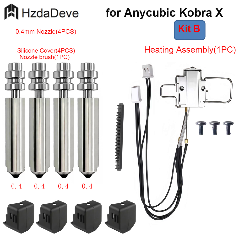 for Anycubic Kobra X Hotend He - Pastry Brush Silicone recensie en prijs
