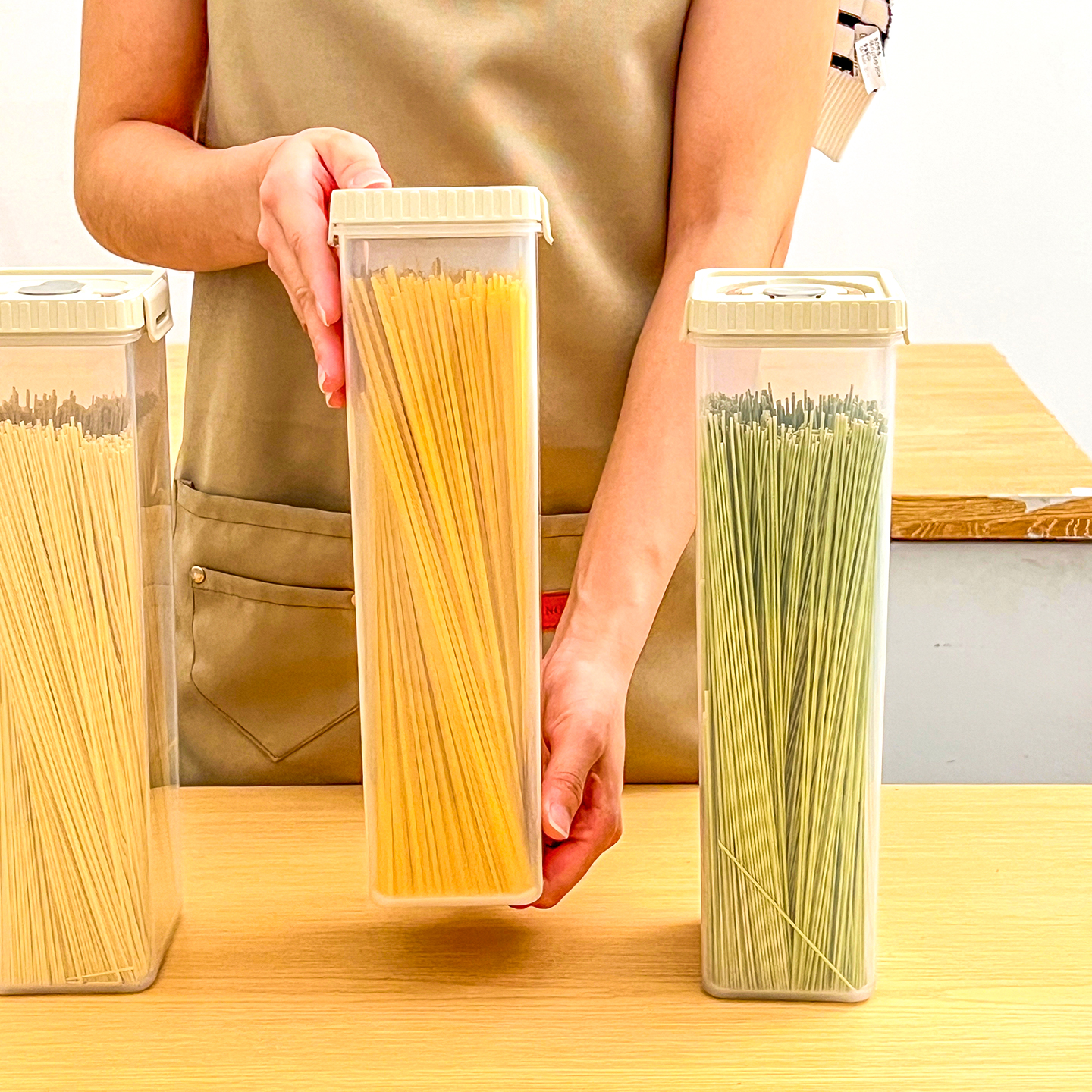 Noodles Sealed Storage Box Wit - Kitchen Baking Tray Organizer recensie en prijs