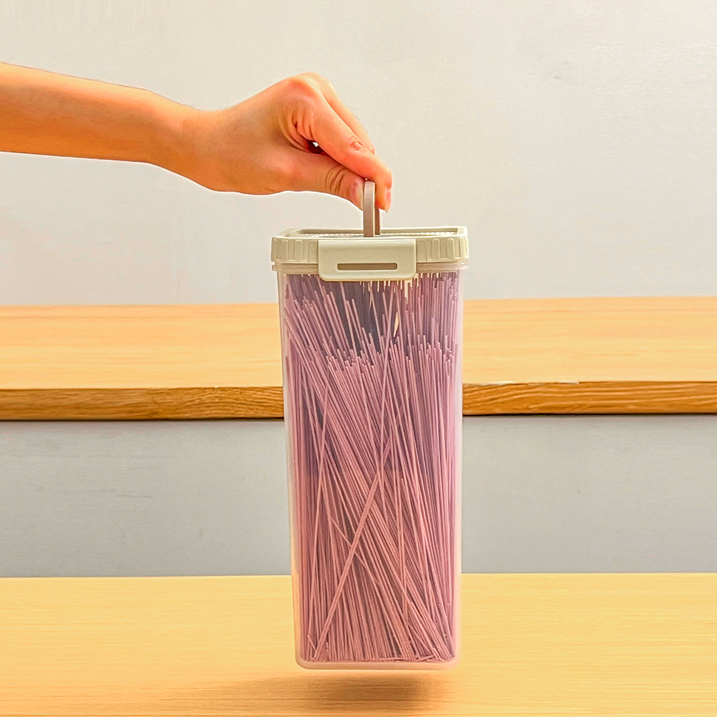 Noodles Sealed Storage Box Wit - Kitchen Baking Tray Organizer recensie en prijs