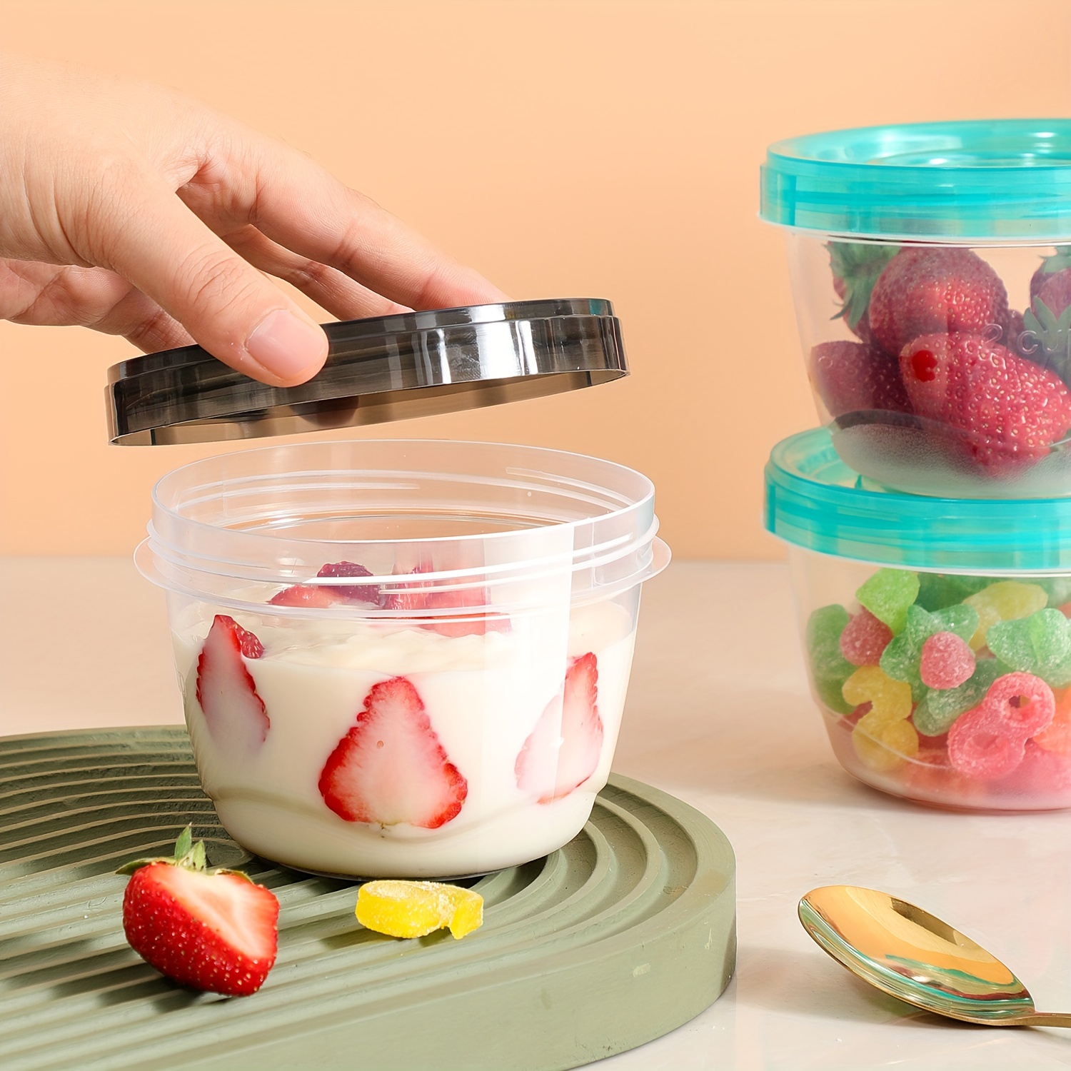 2 Transparent Sealed Food Stor - Kitchen Baking Tray Organizer recensie en prijs
