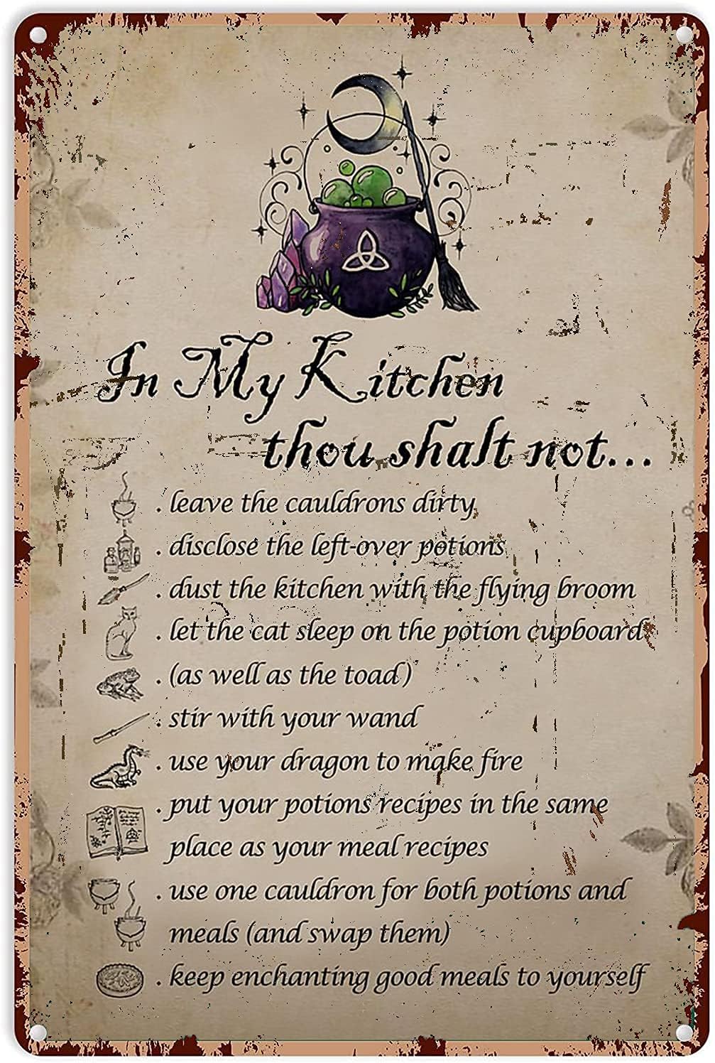 Witch Decor Halloween Vintage  - Kitchen Witch Baking recensie en prijs