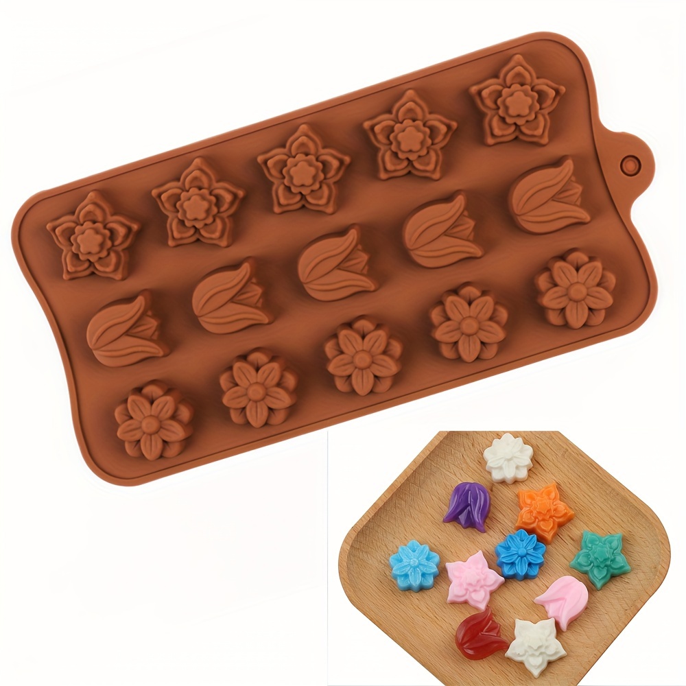 4 Flower-Shaped Chocolate Cand - Kitchen Baking Molds recensie en prijs