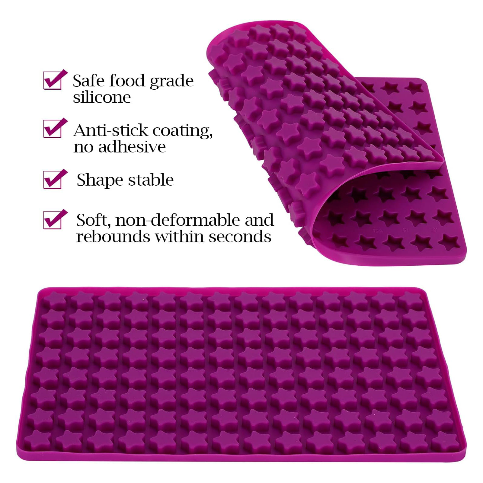 112 Cavity Mini Star Silicone  - Kitchen Baking Molds recensie en prijs