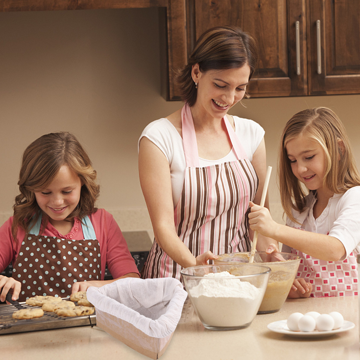 2Pcs Bread Basket Cloth Cover  - Kitchen Baking Utensils recensie en prijs
