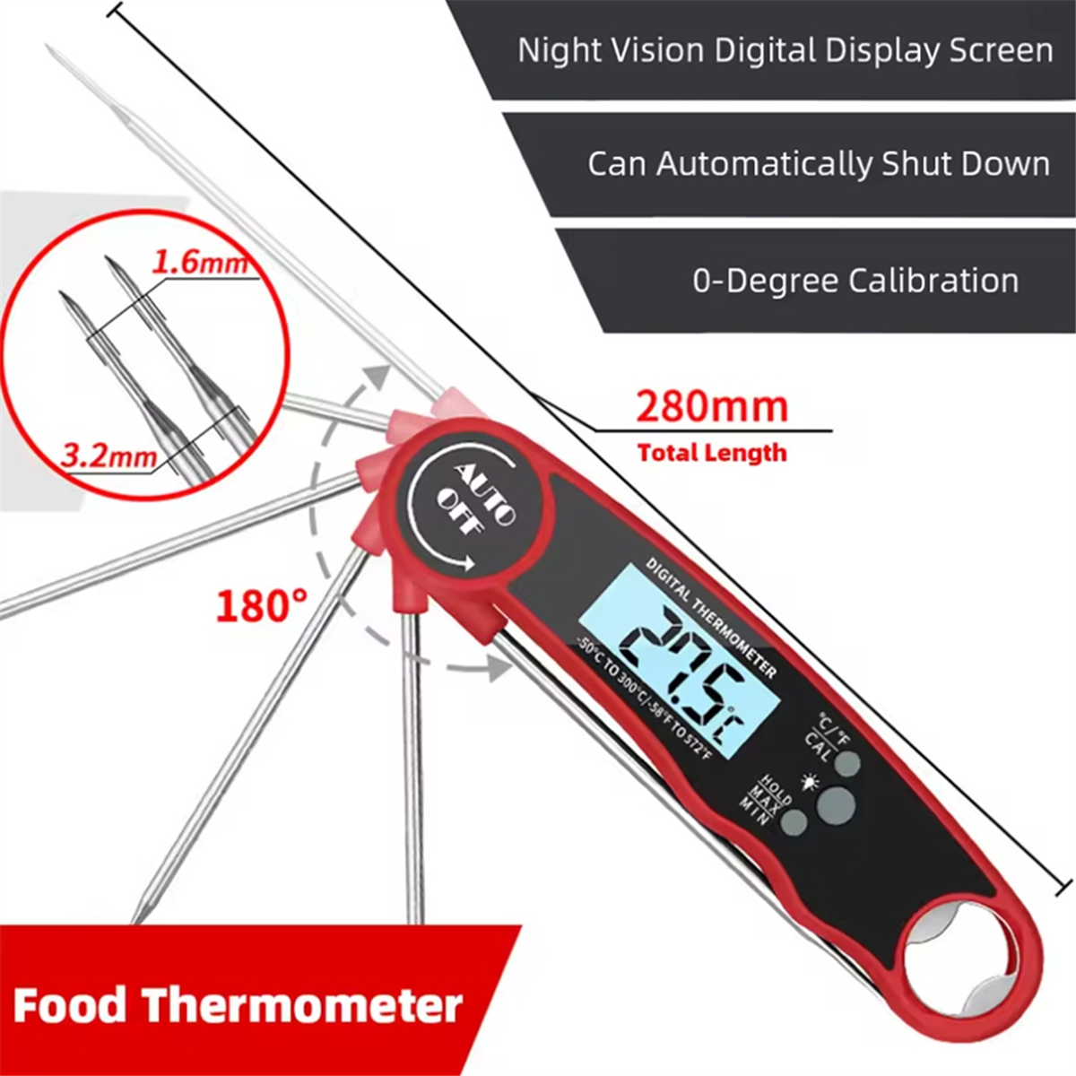 A002 Food Thermometer Kitchen  - Baking In Kitchen recensie en prijs