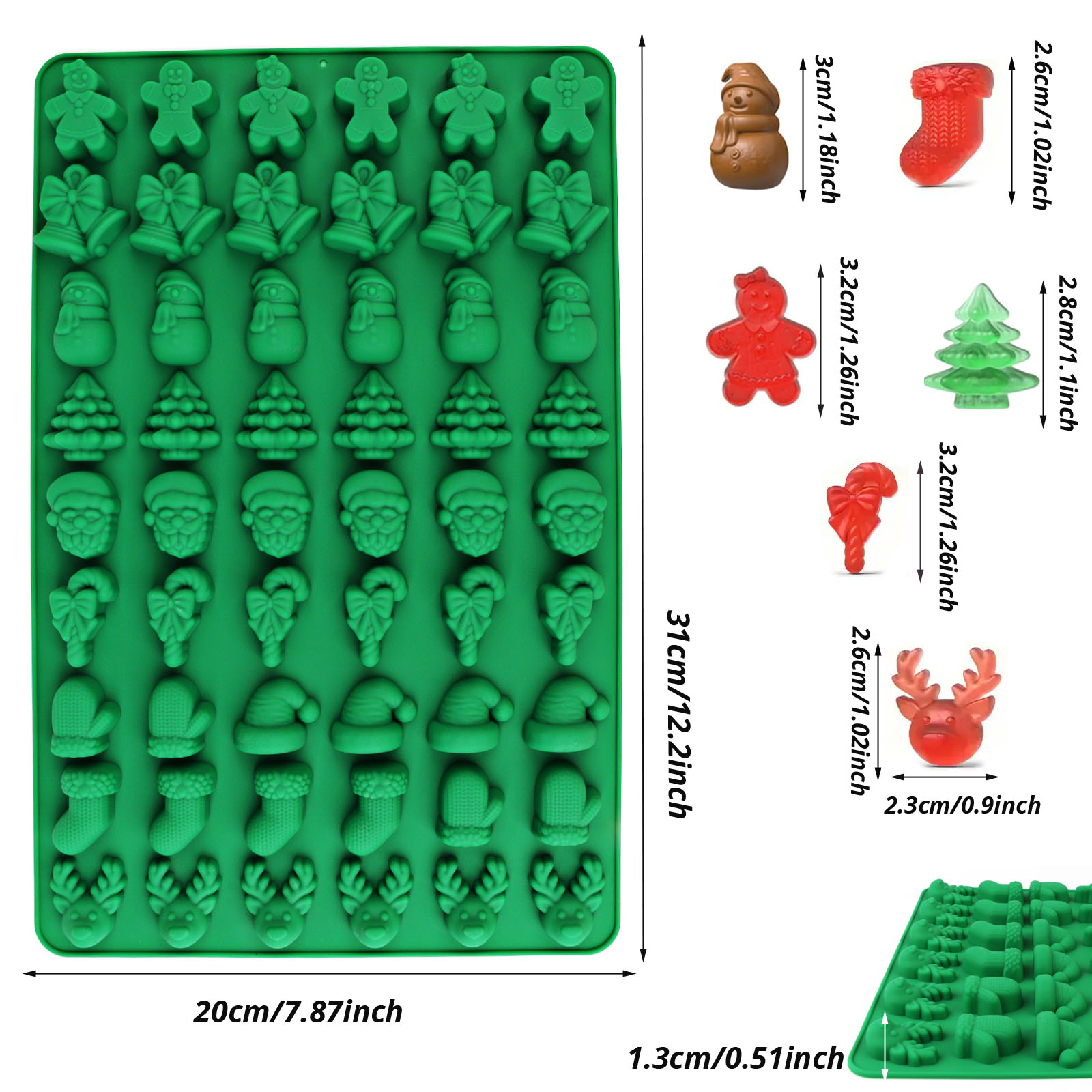Four Types of Christmas-Themed - Kitchen Baking Molds recensie en prijs
