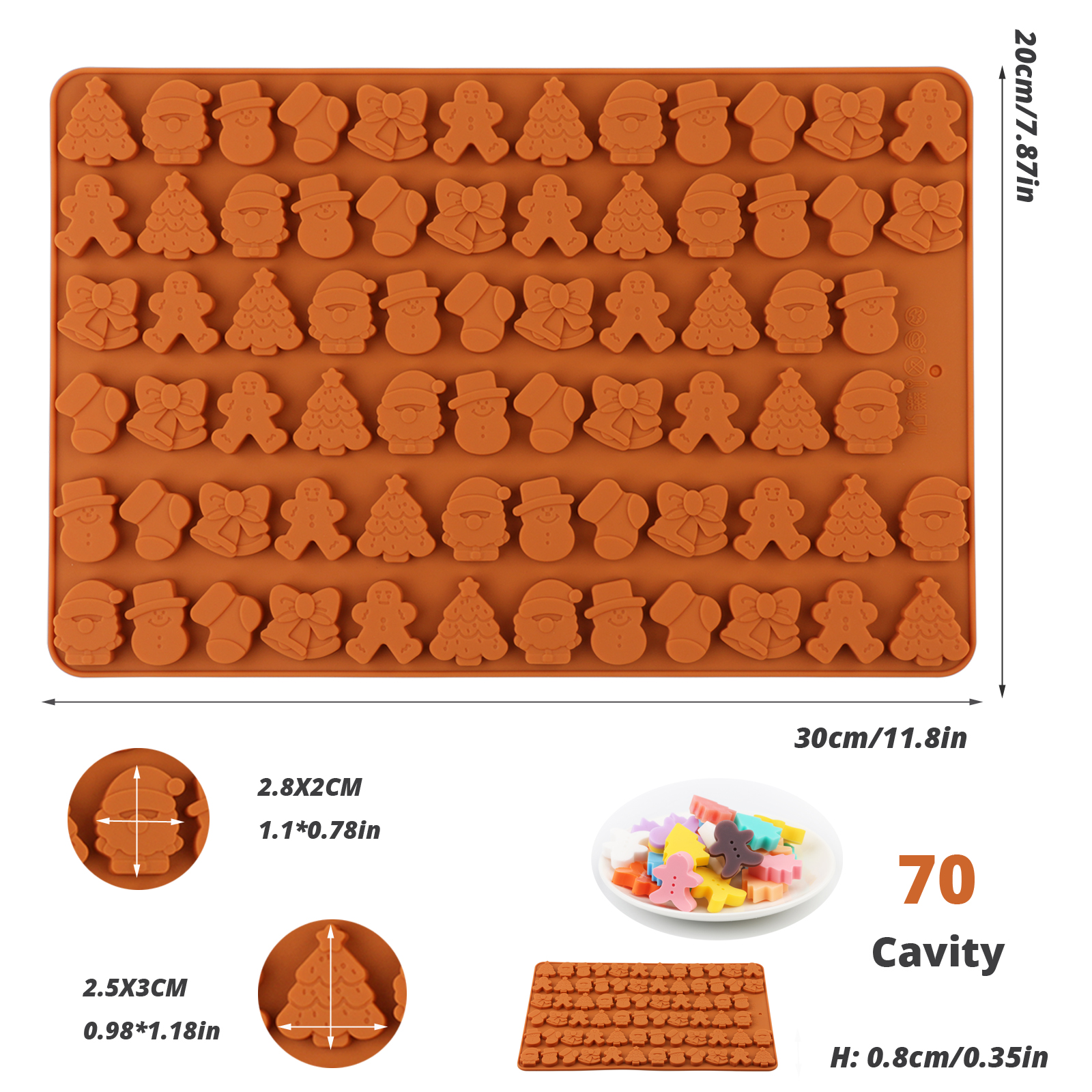 Four Types of Christmas-Themed - Kitchen Baking Molds recensie en prijs