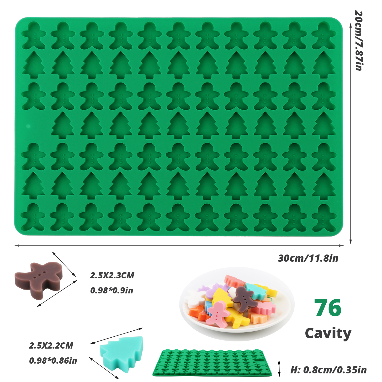 Four Types of Christmas-Themed - Kitchen Baking Molds recensie en prijs
