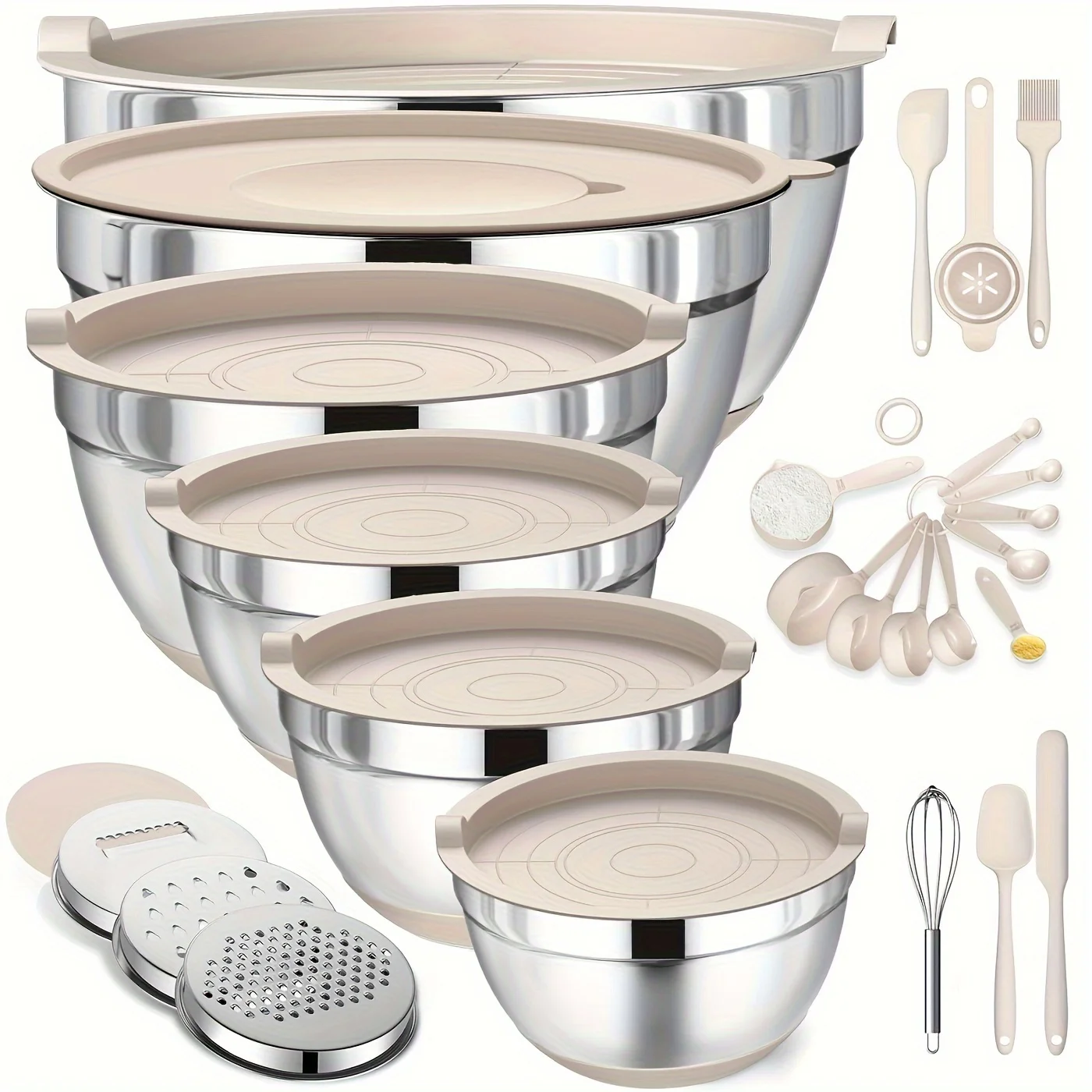Set of Mixing Bowls Made of St - Kitchen Baking Utensils recensie en prijs
