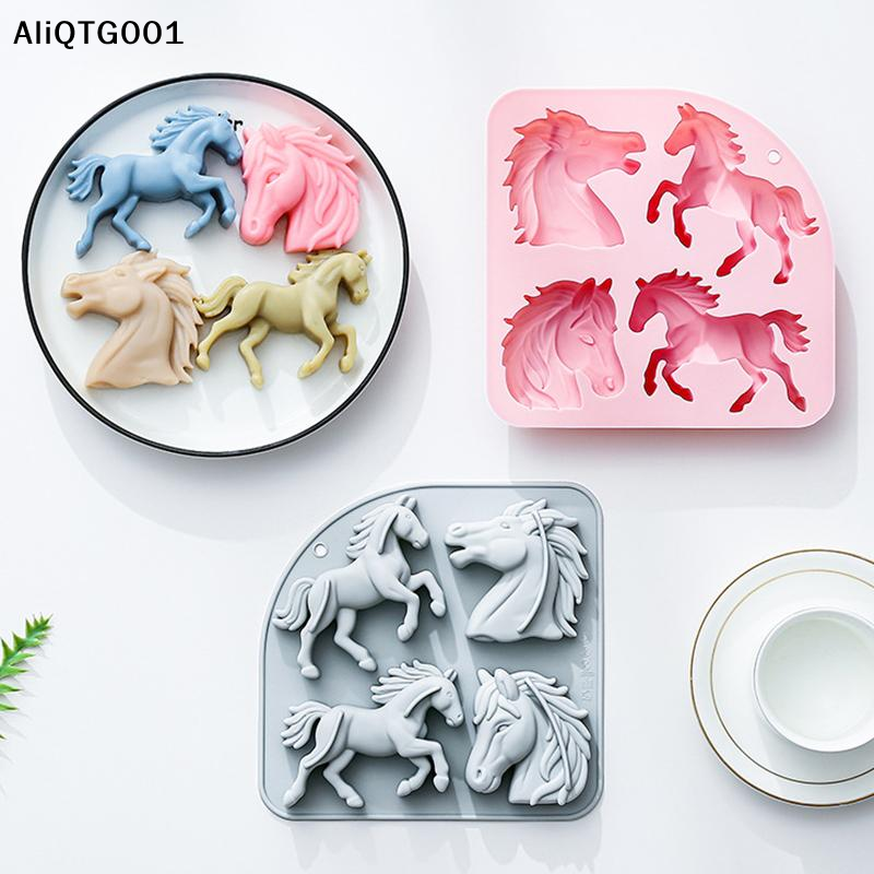 4-Cavity 3D Horse Silicone Mol - Kitchen Baking Molds recensie en prijs
