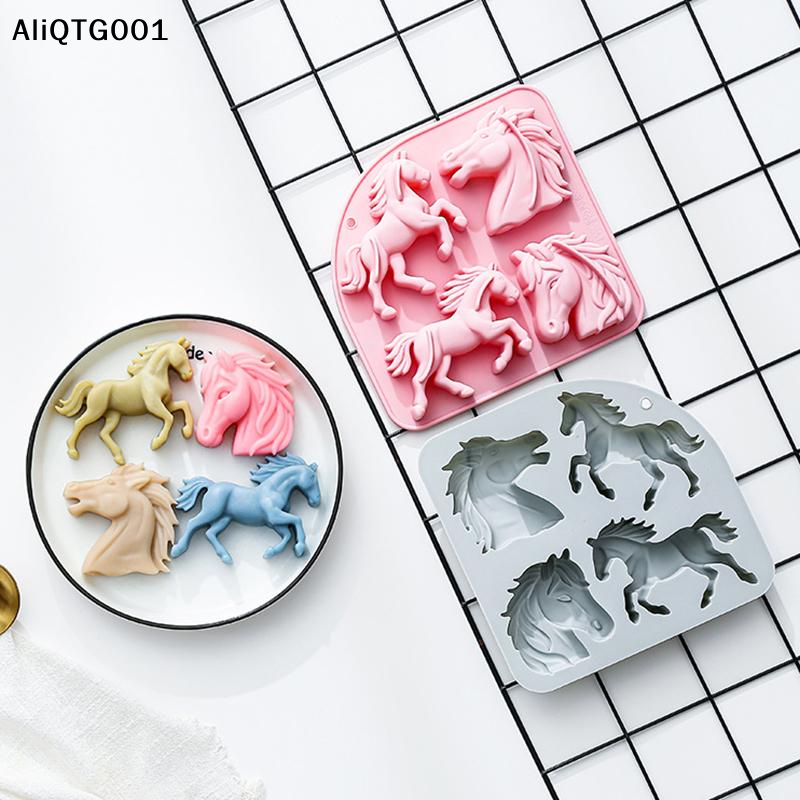 4-Cavity 3D Horse Silicone Mol - Kitchen Baking Molds recensie en prijs