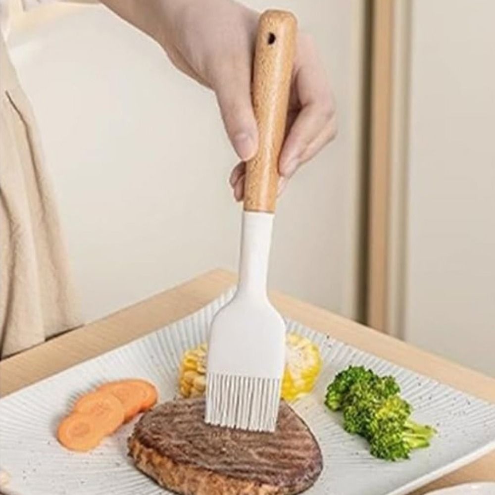 2PCS Wooden Handle Silicone Ba - Pastry Brush Silicone recensie en prijs