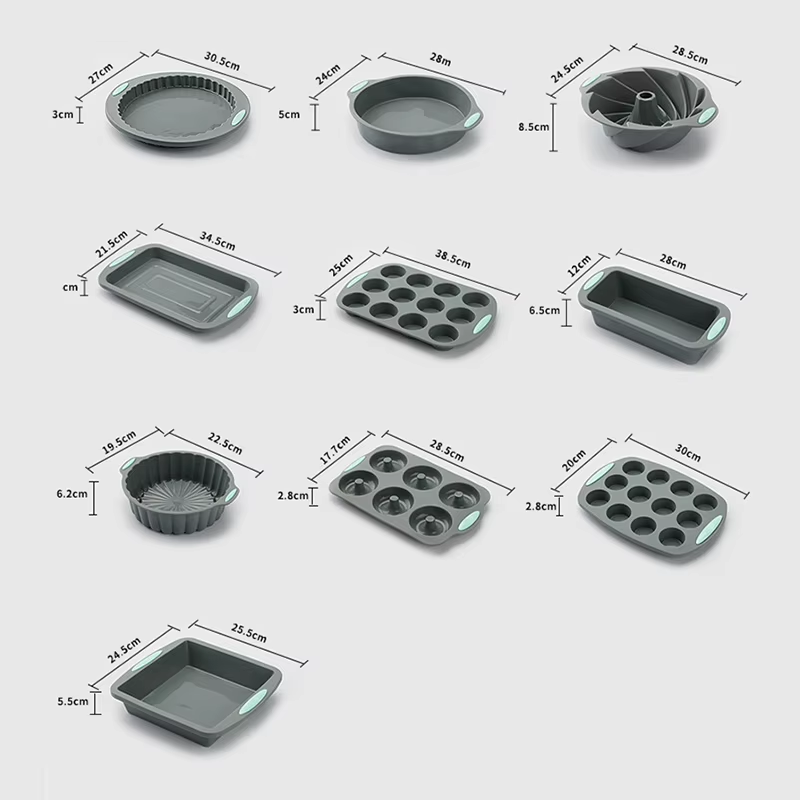 Silicone Fluted Cake Pans Non- - Kitchen Baking Molds recensie en prijs