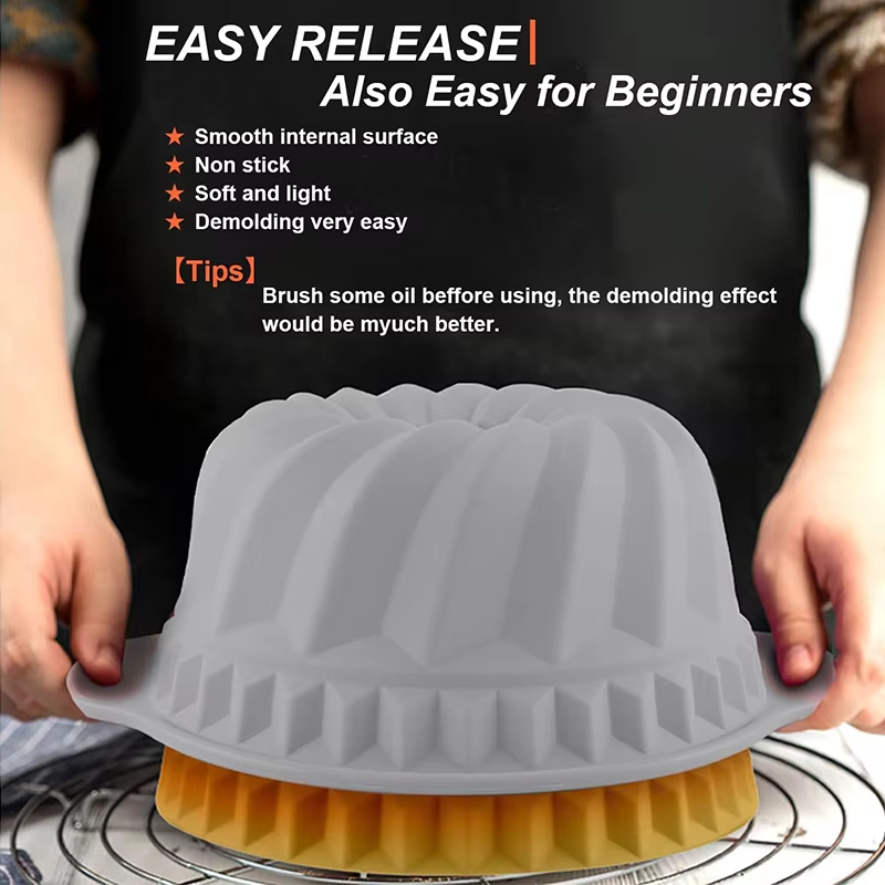 Silicone Fluted Cake Pans Non- - Kitchen Baking Molds recensie en prijs